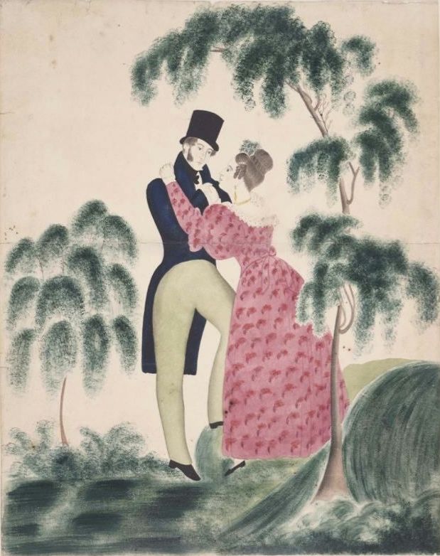 Unknown Artist - Lovers Parting, c.1840
